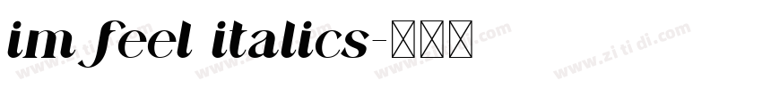 im feel italics字体转换